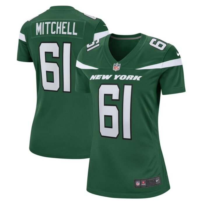 Max Mitchell New York Jets Nike Womens Game Player Jersey - Gotham Green SKU:5117713