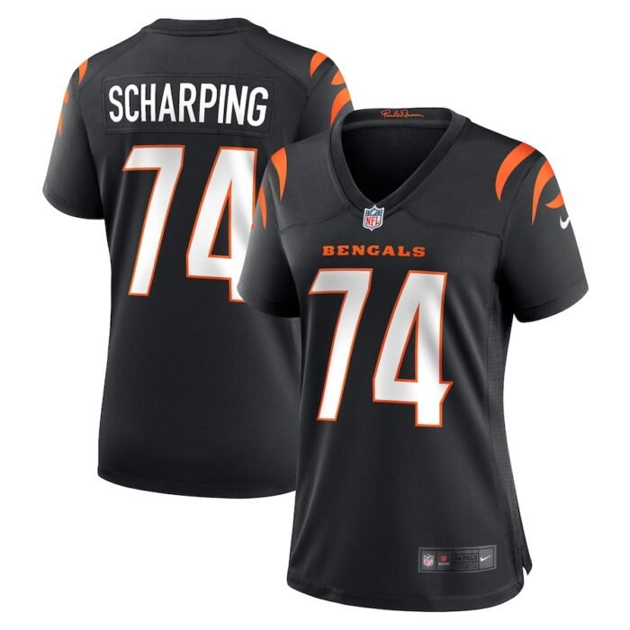Max Scharping Cincinnati Bengals Nike Womens Game Player Jersey - Black SKU:5111773