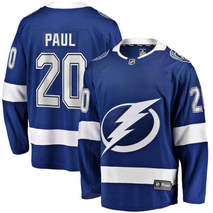 Nicholas Paul Tampa Bay Lightning Fanatics Branded Home Breakaway Player Jersey - Blue SKU:5148693