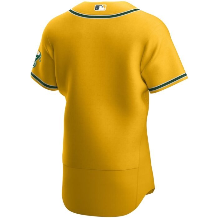Oakland Athletics Nike Authentic Official Team Jersey - Gold SKU:3590605