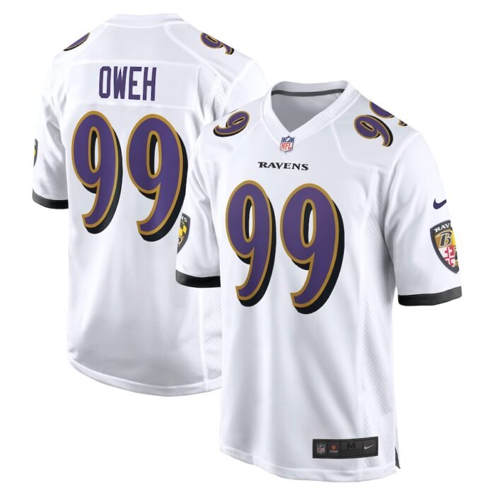 Odafe Oweh Baltimore Ravens Nike Game Jersey - White SKU:4555969