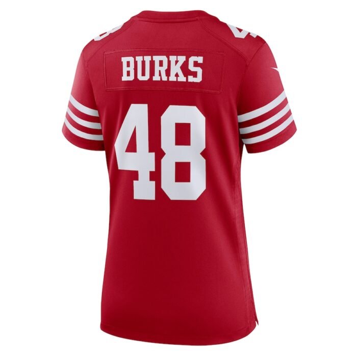 Oren Burks San Francisco 49ers Nike Womens Game Player Jersey - Scarlet SKU:5111156