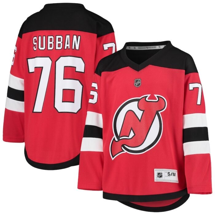 P.K. Subban New Jersey Devils Youth Home Player Replica Jersey - Red SKU:3731275