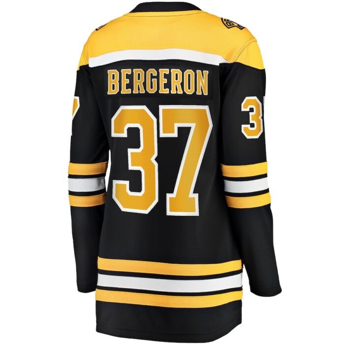 Patrice Bergeron Boston Bruins Fanatics Branded Womens Captain Patch Home Breakaway Jersey - Black SKU:5275452