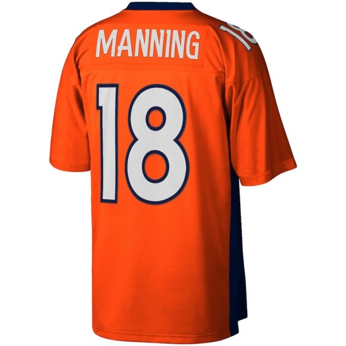 Peyton Manning Denver Broncos Mitchell & Ness Big & Tall 2015 Retired Player Replica Jersey - Orange SKU:4426193