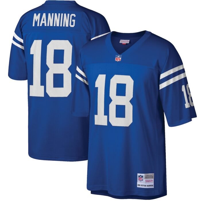Peyton Manning Indianapolis Colts Mitchell & Ness Big & Tall 1998 Retired Player Replica Jersey - Royal SKU:4426195