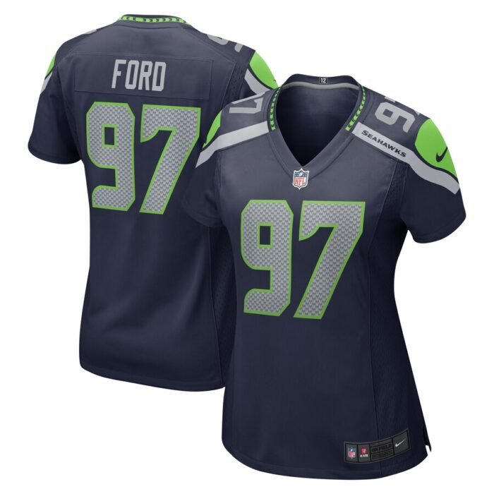 Poona Ford Seattle Seahawks Nike Womens Game Jersey - College Navy SKU:4032249