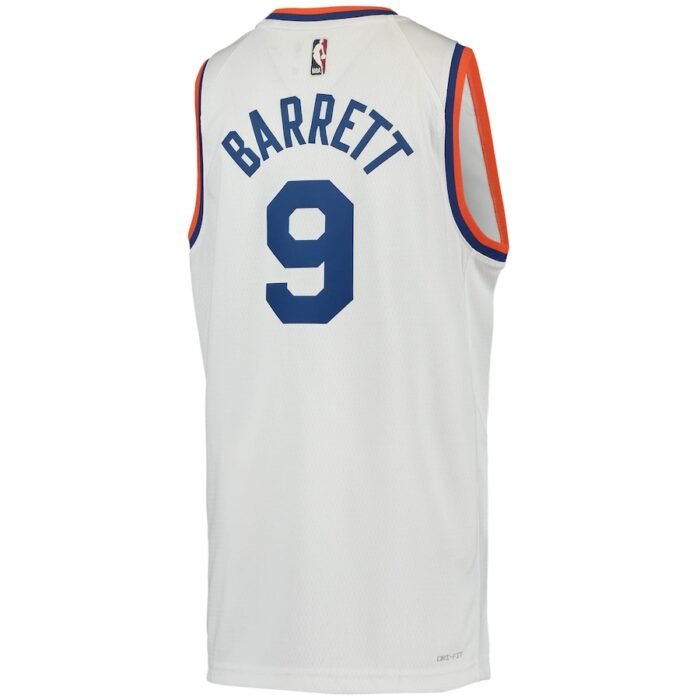 RJ Barrett New York Knicks Nike Youth 2021/22 Swingman Player Jersey - Classic Edition - White SKU:4569749