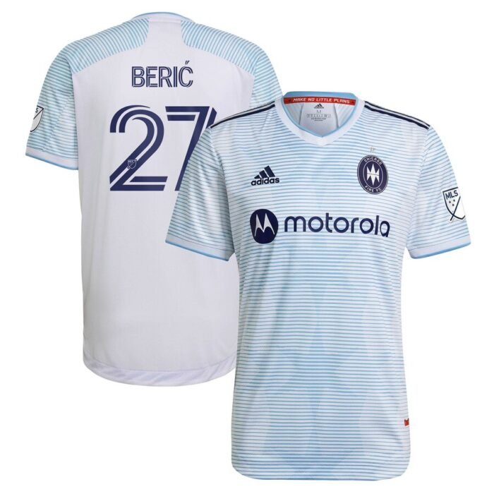 Robert Beric Chicago Fire adidas 2021 Secondary Authentic Jersey - White SKU:4243400