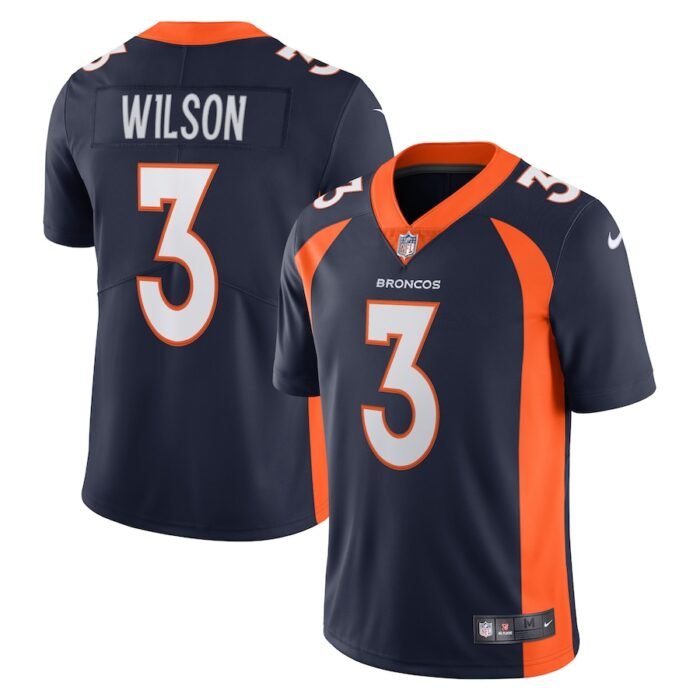 Russell Wilson Denver Broncos Nike Alternate Vapor Limited Jersey - Navy SKU:4831730
