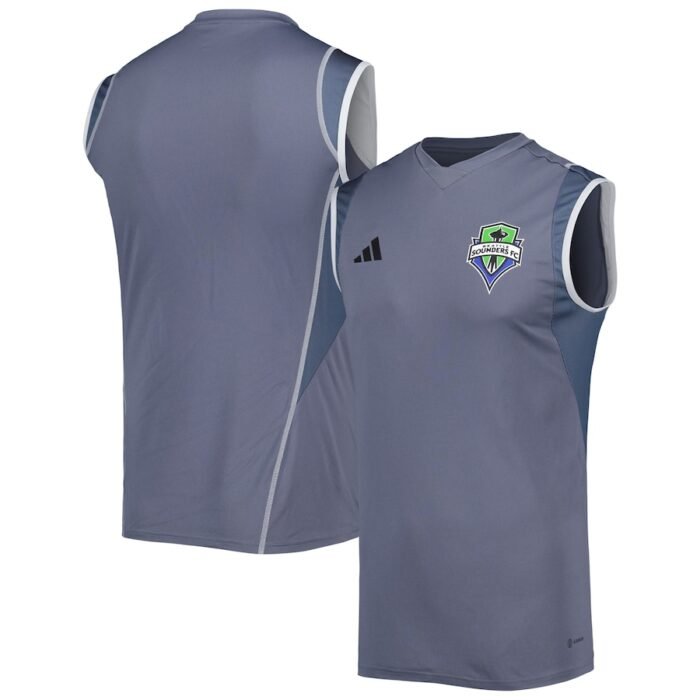 Seattle Sounders FC adidas 2023 On-Field Sleeveless Training Jersey - Gray SKU:4907920