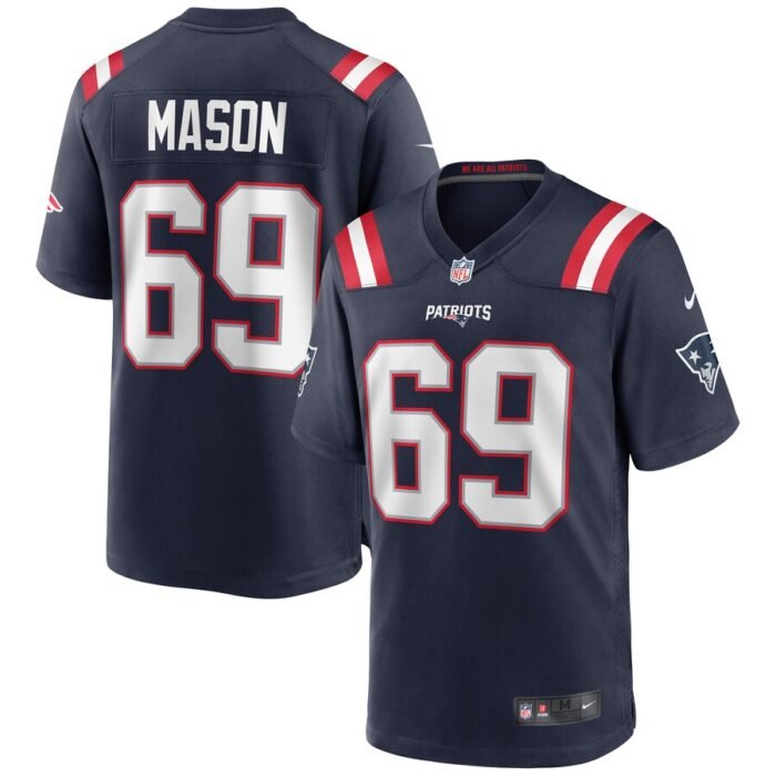Shaq Mason New England Patriots Nike Game Jersey - Navy SKU:4027953