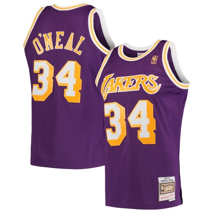 Shaquille ONeal Los Angeles Lakers Mitchell & Ness Hardwood Classics Swingman Jersey - Purple SKU:3641668