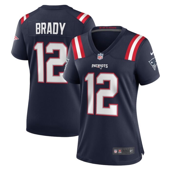 Tom Brady New England Patriots Nike Womens Retired Game Jersey - Navy SKU:5342959