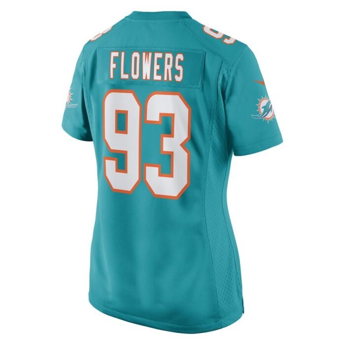 Trey Flowers Miami Dolphins Nike Womens Game Player Jersey - Aqua SKU:5115617