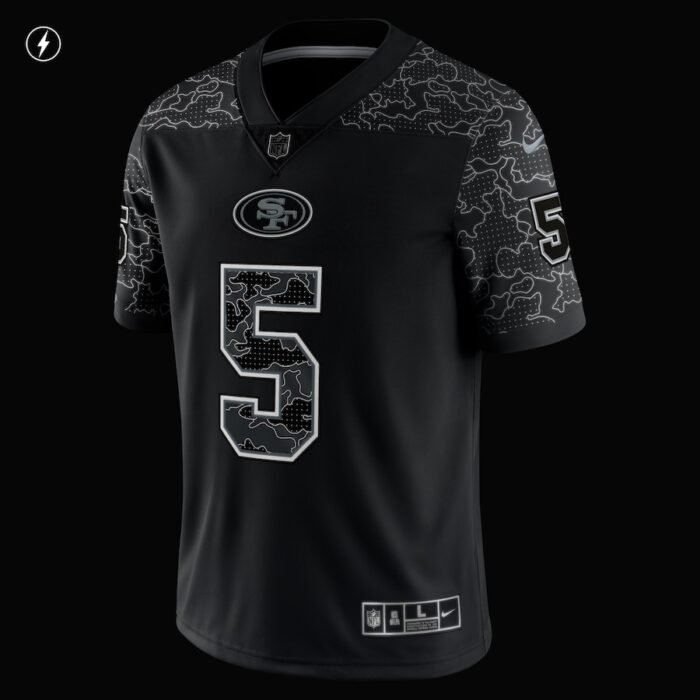 Trey Lance San Francisco 49ers Nike RFLCTV Limited Jersey - Black SKU:4567704