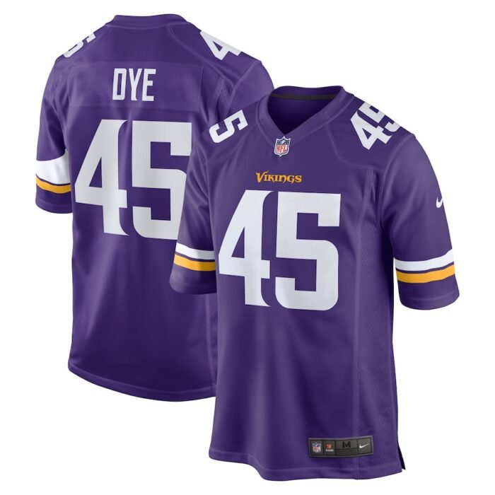 Troy Dye Minnesota Vikings Nike Game Jersey - Purple SKU:4027112