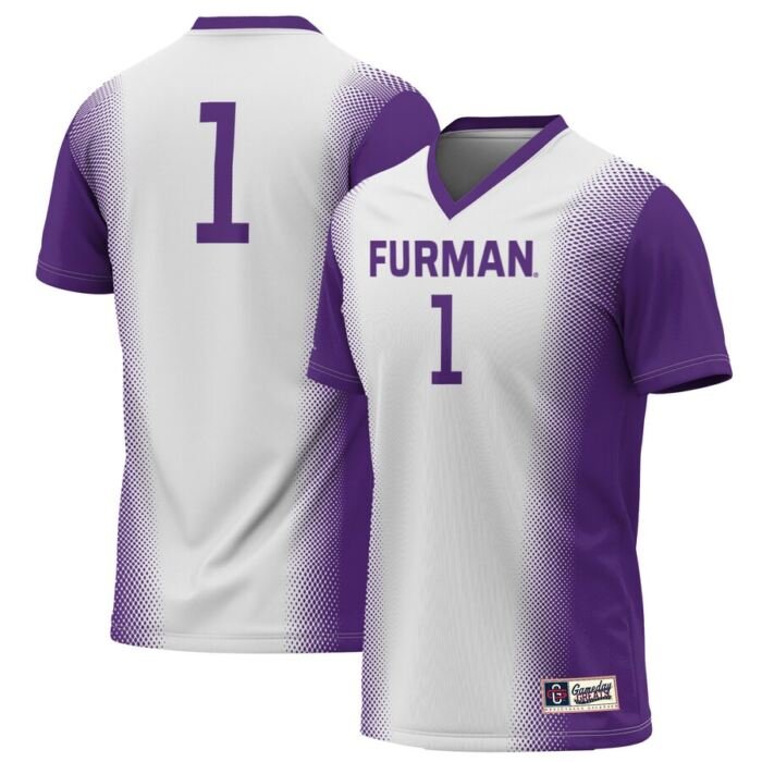 #1 Furman Paladins ProSphere Unisex Women's Soccer Jersey - White SKU:200728687