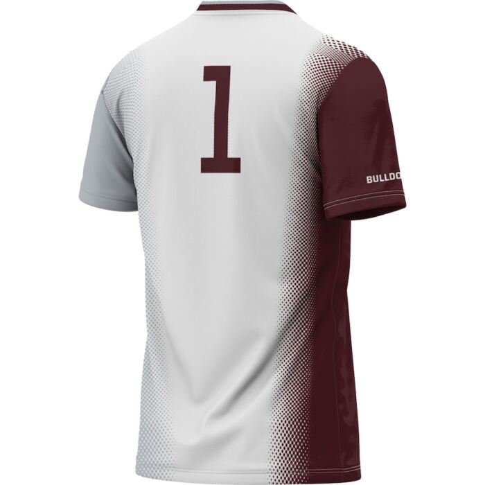 #1 Mississippi State Bulldogs ProSphere Youth  Womens Soccer Jersey - White SKU:200532885