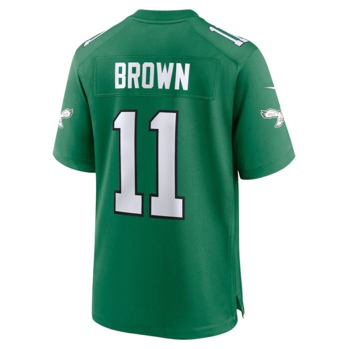 A.J. Brown Philadelphia Eagles Nike Alternate Game Player Jersey - Kelly Green SKU:5257795
