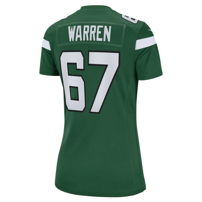 Carter Warren New York Jets Nike Women's  Game Jersey - Gotham Green SKU:200745431