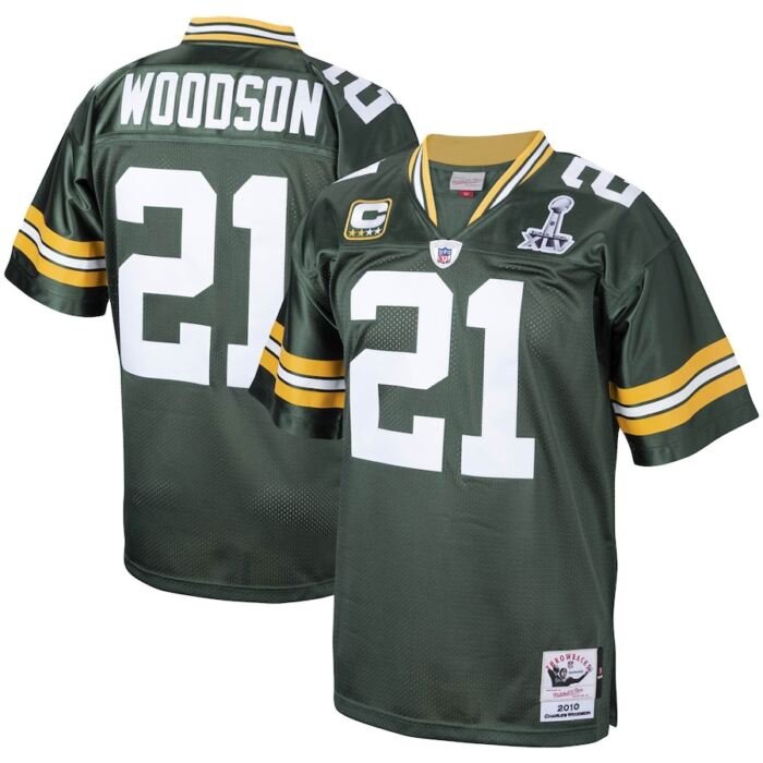 Charles Woodson Green Bay Packers Mitchell & Ness 2010 Authentic Throwback Retired Player Jersey - Green SKU:3614371