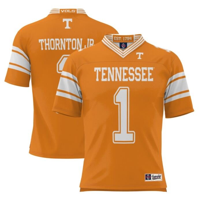 Dont'e Thornton Jr. Tennessee Volunteers ProSphere Youth NIL Player Football Jersey - Tennessee Orange SKU:200667730