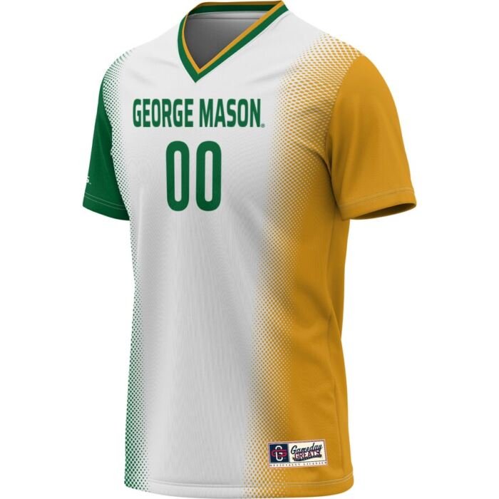 George Mason Patriots ProSphere Youth NIL Pick-A-Player Women's Soccer Jersey - White SKU:200533099