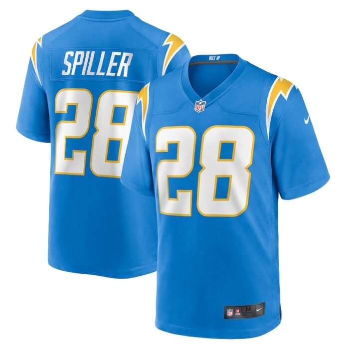 Isaiah Spiller Los Angeles Chargers Nike Game Jersey - Powder Blue SKU:4906260