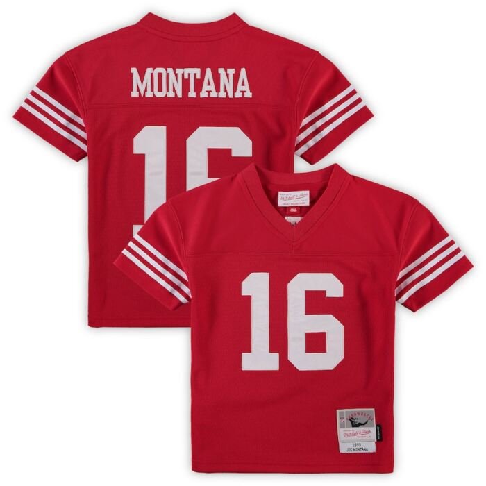Joe Montana San Francisco 49ers Mitchell & Ness Preschool 1990 Retired Player Legacy Jersey - Scarlet SKU:4444341