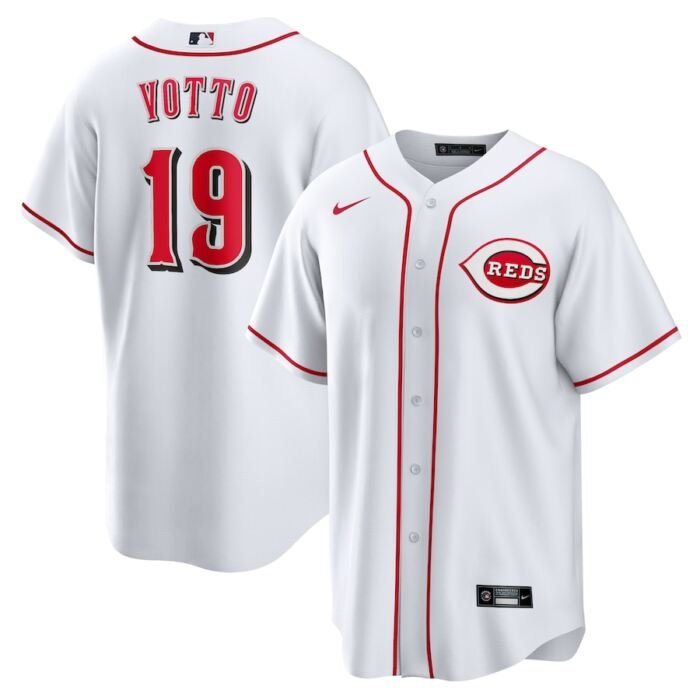 Joey Votto Cincinnati Reds Nike Home Replica Player Name Jersey - White SKU:3592685