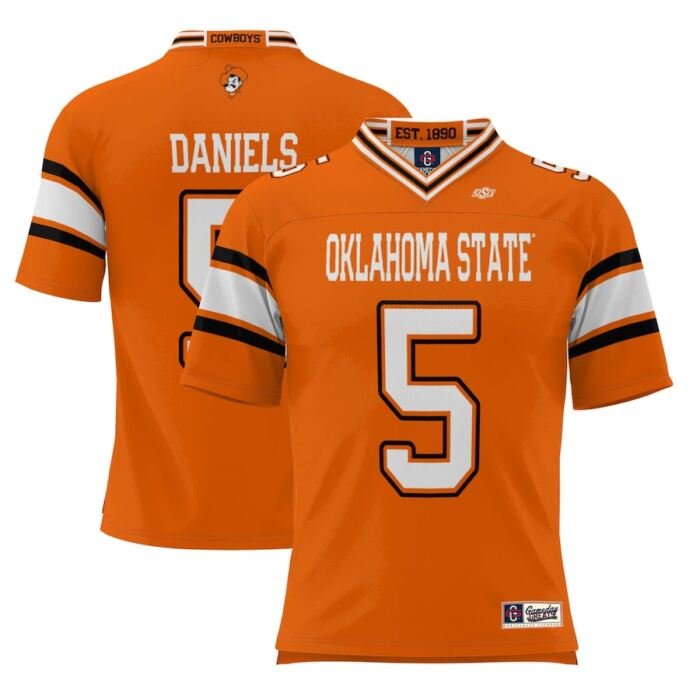 Kendal Daniels Oklahoma State Cowboys ProSphere Youth NIL Player Football Jersey - Orange SKU:200667826