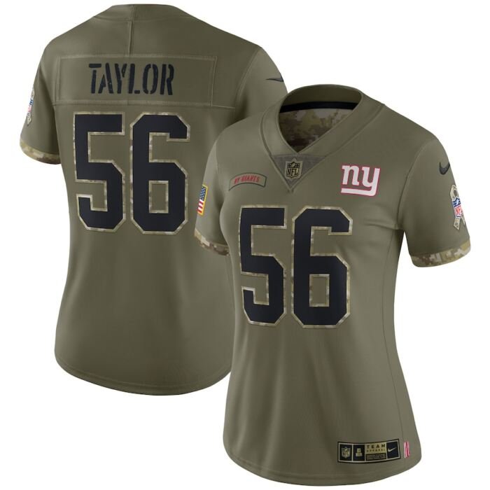 Lawrence Taylor New York Giants Nike Womens 2022 Salute To Service Retired Player Limited Jersey - Olive SKU:4645858