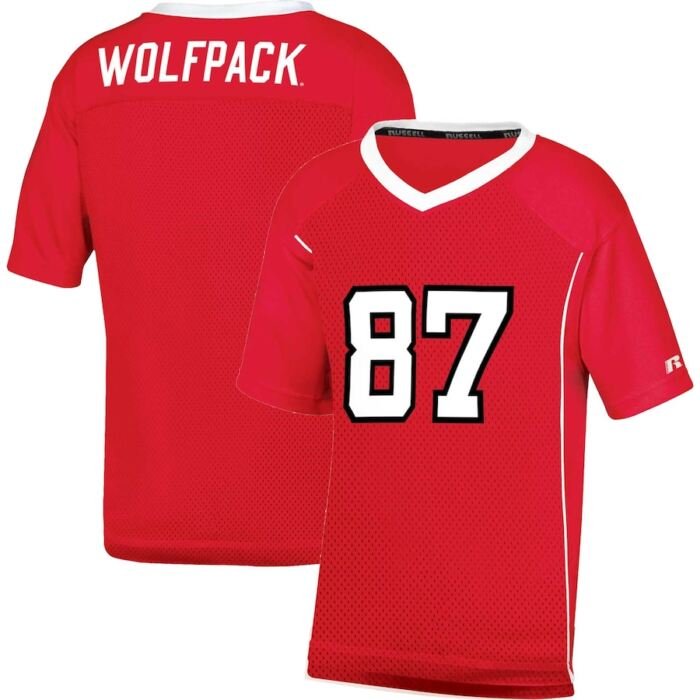 Men's Red NC State Wolfpack Team Football Jersey SKU:5019445
