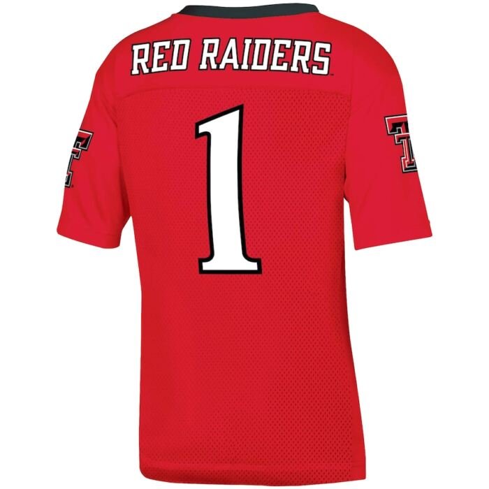 Men's Red Texas Tech Red Raiders Team Football Jersey SKU:5019460