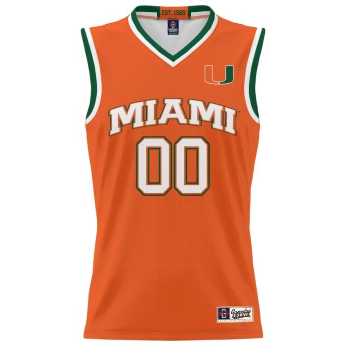 Miami Hurricanes ProSphere Youth NIL Pick-A-Player Men's Basketball Jersey - Orange SKU:200099757