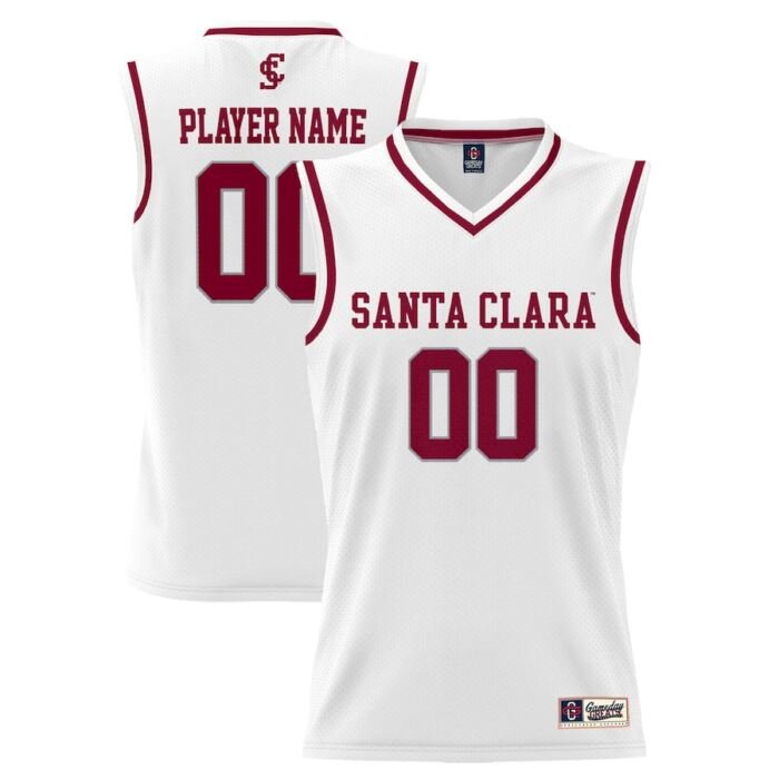 Santa Clara Broncos ProSphere Youth NIL Pick-A-Player Men's Basketball Jersey - White SKU:200040352
