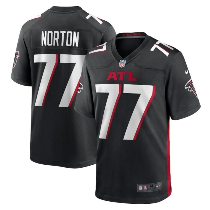 Storm Norton Atlanta Falcons Nike  Game Jersey -  Black SKU:200732358