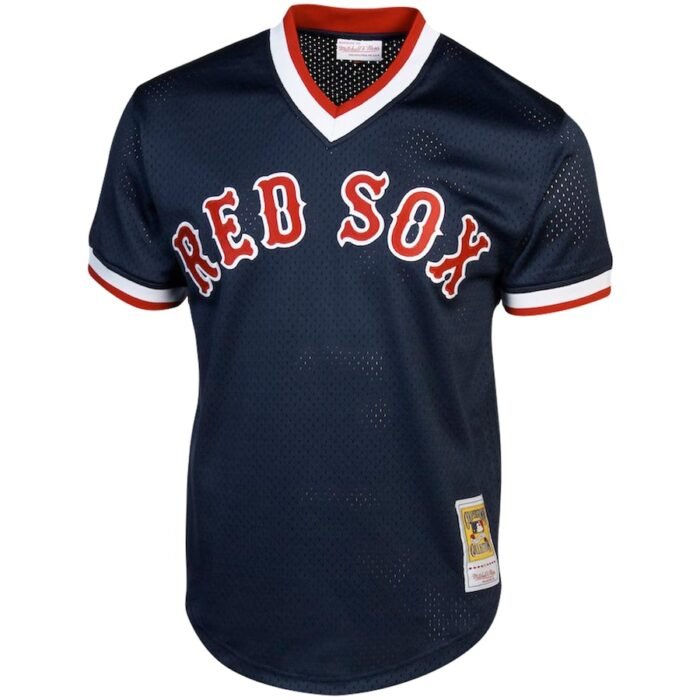 Ted Williams Boston Red Sox Mitchell & Ness Cooperstown Collection Big & Tall Mesh Batting Practice Jersey - Navy SKU:3269964