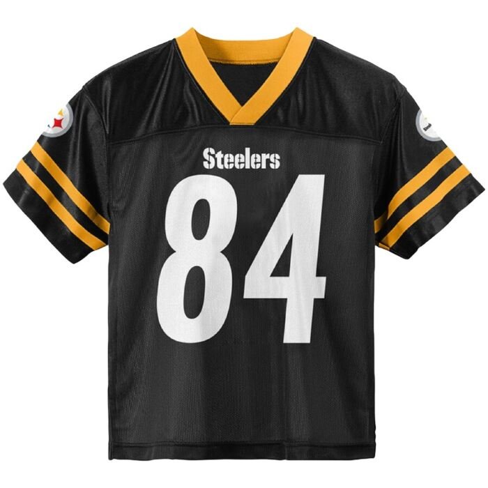 Toddler Antonio Brown Black Pittsburgh Steelers Team Color Jersey SKU:3174051