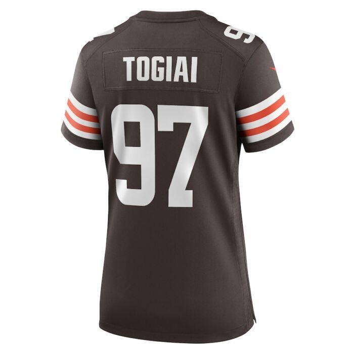 Tommy Togiai Cleveland Browns Nike Womens  Game Jersey -  Brown SKU:200732373