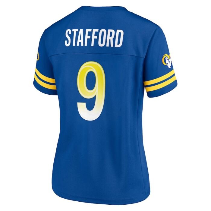 Women's Matthew Stafford Royal Los Angeles Rams Game Time Player Jersey SKU:4647672