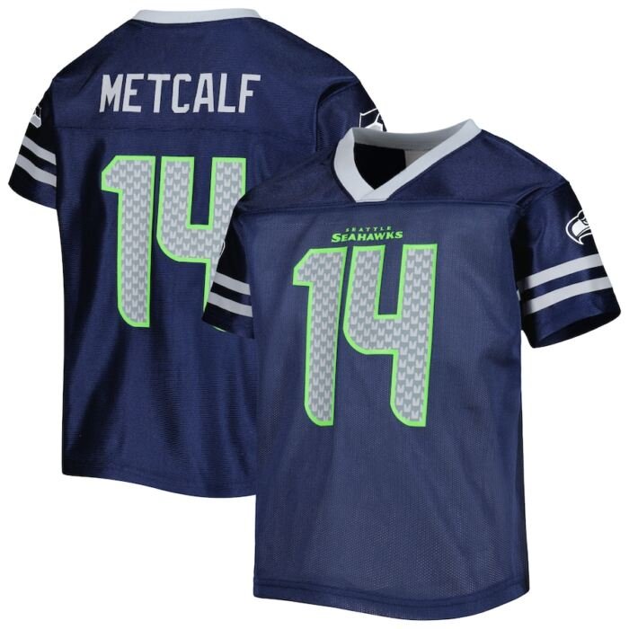 Youth DK Metcalf College Navy Seattle Seahawks Player Jersey SKU:5071873